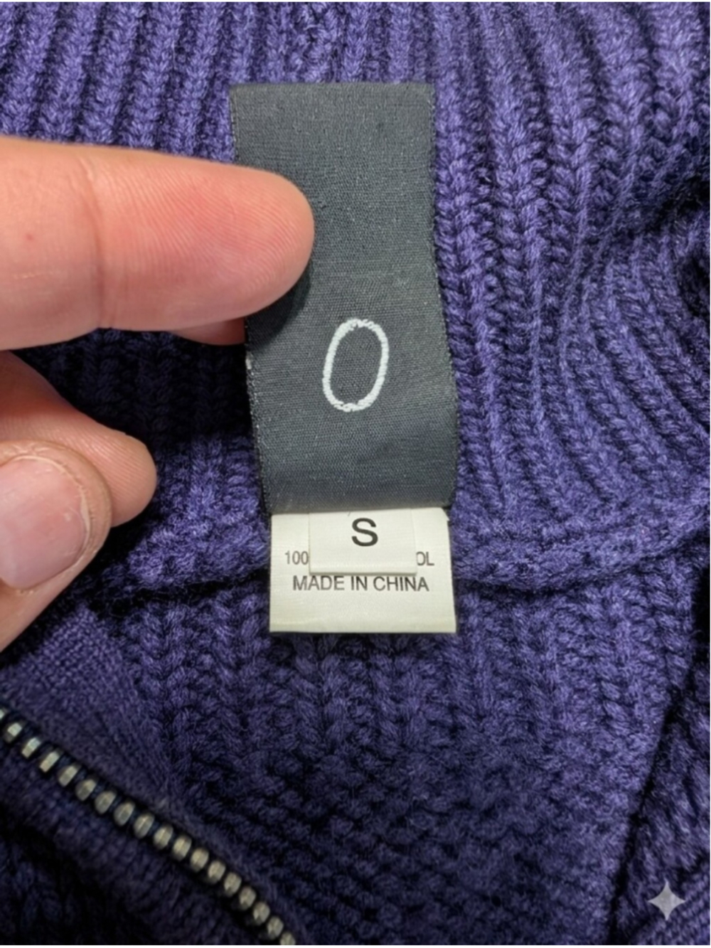 Zero + Maria Cornejo Merino Wool Hooded Zip Cardigan Purple Ruched S - Picture 7 of 16